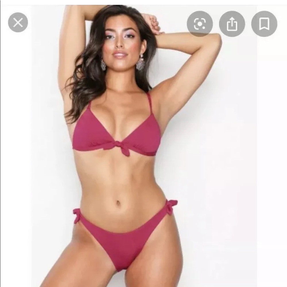 MINKPINK Lola Triangle Top Fuschia Pink